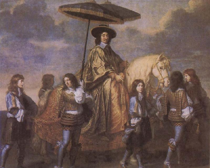 Charles le Brun Chancellor Seguier at the Entry of Louis XIV into Paris in 1660 China oil painting art